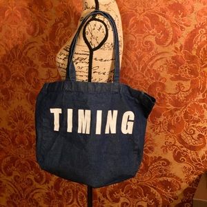 Timing Denim Tote